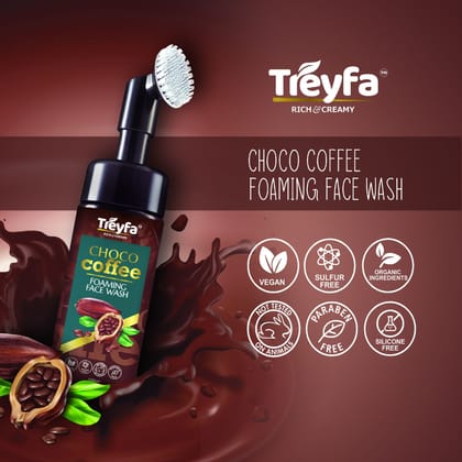 Treyfa Choco coffee foaming face wash