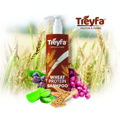 Treyfa wheat protein shampoo for hair growth & hair fall control