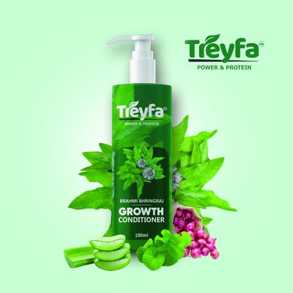 Treyfa brahmi bhringraj growth conditioner for hair strengthening & anti hair fall
