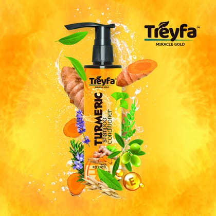 Treyfa Turmeric shampoo conditioner for hair growth & hair fall control