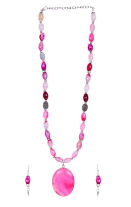 Unique Dazzling Beads Onyx Beads Jewellery Set