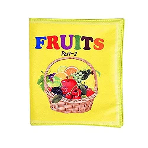 Skyculture� - Fruits Soft Cloth Book for Babies, Baby Learning Book, Early Education Toy, Gift for Babies Infants Toddlers - English Language - (Part II)