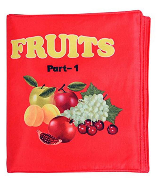Skyculture� Fruits Soft Cloth Book for Babies, Baby Learning Fabric Book, Early Education Toy Lightweight and Foldabel, Gift for Babies Infants Toddlers - Part 1 for Kids - Stationery | Buy online on ZillyBuy