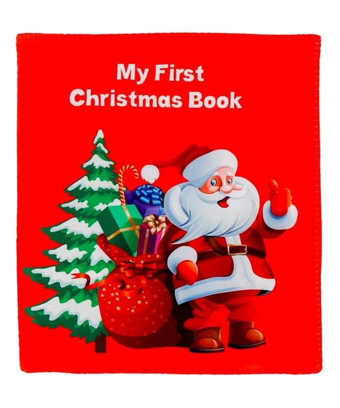 Skyculture� My First Christmas Soft Cloth Book for Babies, Baby Learning Fabric Book, Early Education Toy, Lightweight and Foldable Gift for Babies Infants Toddlers - Stationery | Buy online on ZillyBuy