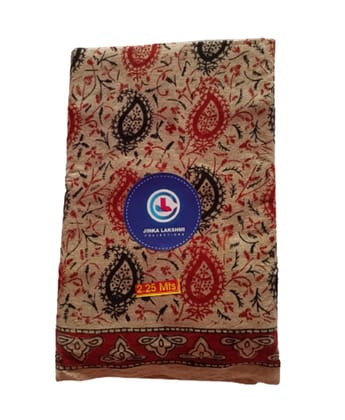 JINKA LAKSHMI COLLECTIONS Kalamkari Cotton Men's Printed Lungi, 2 Meter, Unstitched, Pack Of 1 Multicolor (Multicolor-3)