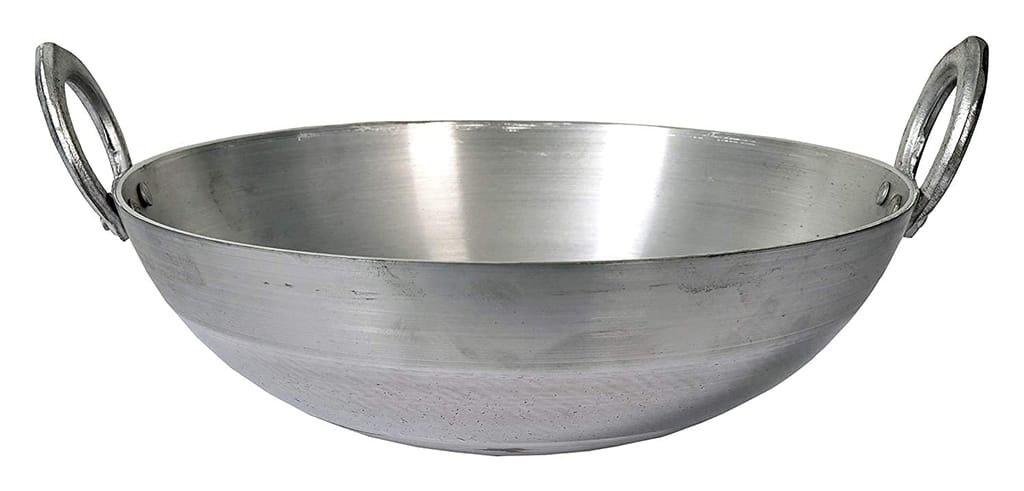 NURAT Aluminium Casting Hindalium Kadai with Handle Size-6 (2 Litter)