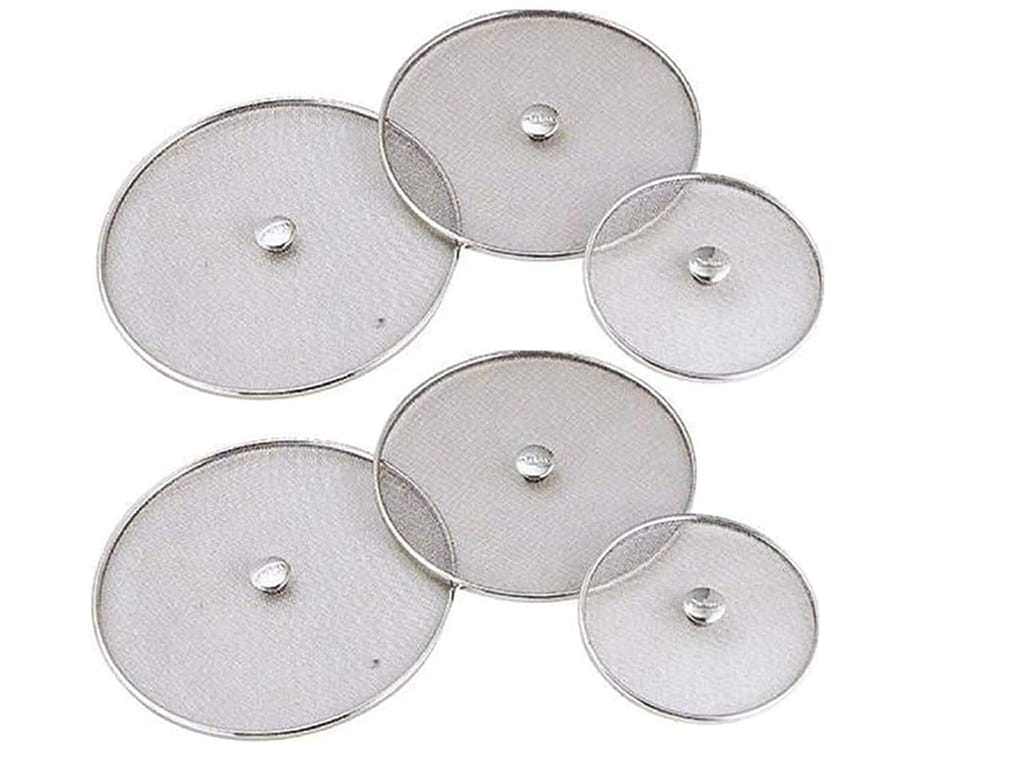 NURAT Stainless Steel Food Cover/Milk Cover Jali/Steel Multipurpose Net Lid Set of 6 Pcs [7 & 8 & 9 & 10 & 11 & 12 Inches]