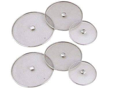 NURAT Stainless Steel Food Cover/Milk Cover Jali/Steel Multipurpose Net Lid Set of 6 Pcs [7 & 8 & 9 & 10 & 11 & 12 Inches]