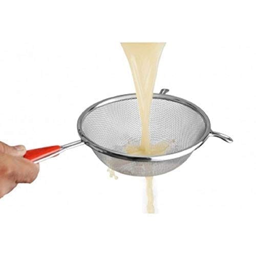 NURAT Stainless Steel Soup and Juice Strainer, Silver(16cm)