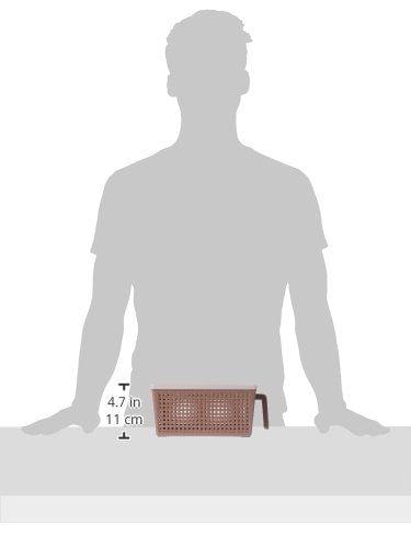 Nayasa Frill Plastic Basket No. 1, Small, Beige