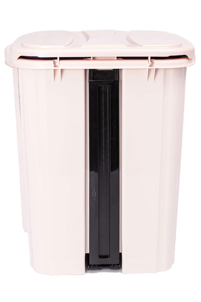 NURAT18 L Modern Step On Dustbin With Lid For Kitchen(Light Blue)