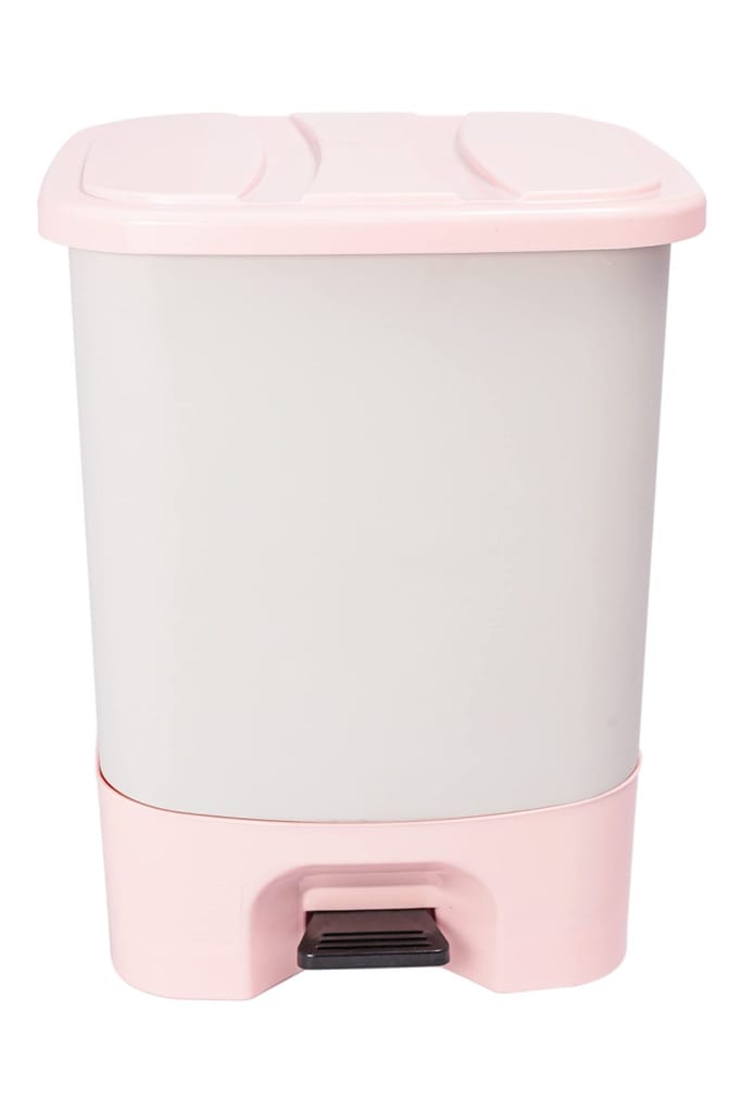 NURAT18 L Modern Step On Dustbin With Lid For Kitchen(Light Blue)