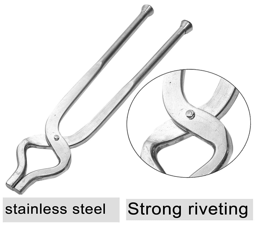 NURAT Stainless Steel Pakkad, Sansi, Tong, Kitchen Tool pincer, Chimta, Pakkad Utility Holder