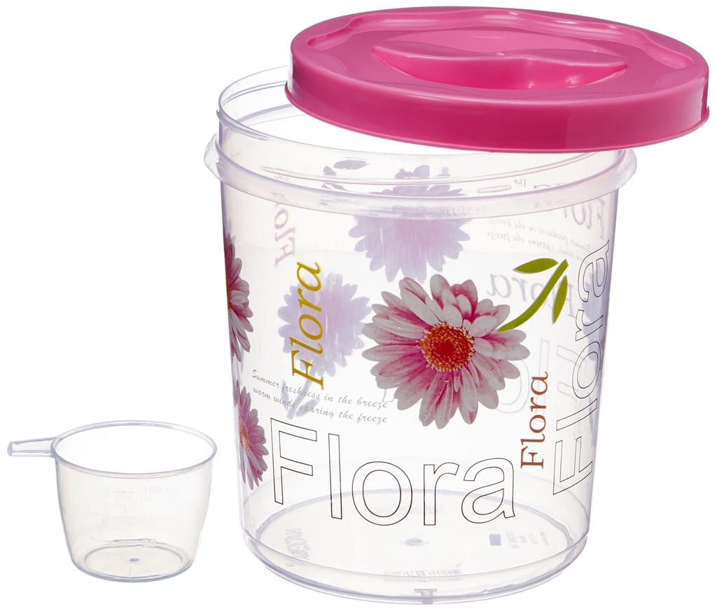 Nayasa Store-in Plastic Container, 3 Pieces, Pink