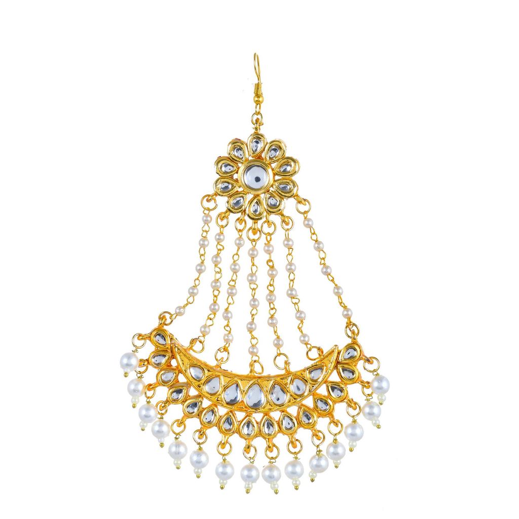 Abhaah Ethnic Indian Traditional Kundan Dulhan 6 Layers Rani haar Bridal Jewellery Set with jhoomar passa for Women