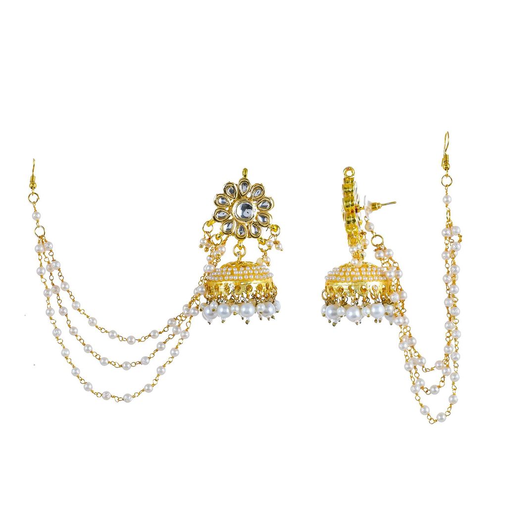 Abhaah Ethnic Indian Traditional Kundan Dulhan 6 Layers Rani haar Bridal Jewellery Set with jhoomar passa for Women