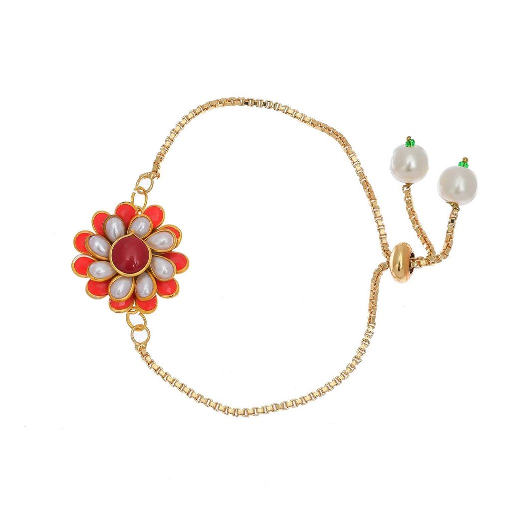 Indi Rang Indie Rang Rajasthani Gold Plated Chain pachi Work Rakhi Combo Set for Rakhi for bhaiya bhabhi Brother Sister Rakhi, Brother Sister Love. Rakhi lumba Rakhi Set