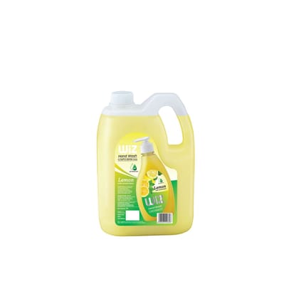 WiZ pH-Balance Moisturizing Lemon Liquid Handwash with Refreshing Fragrance, Complete Protection for Soft & Gentle Hands - 5L Refill Pack