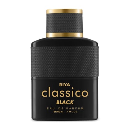 CLASSICO by RIYA For Men & Women Eau De Parfum Spray Fruity Amber 100 ML Mild Fragrance Long Lasting Perfume/A timeless scent of self-worth (Classic Black)