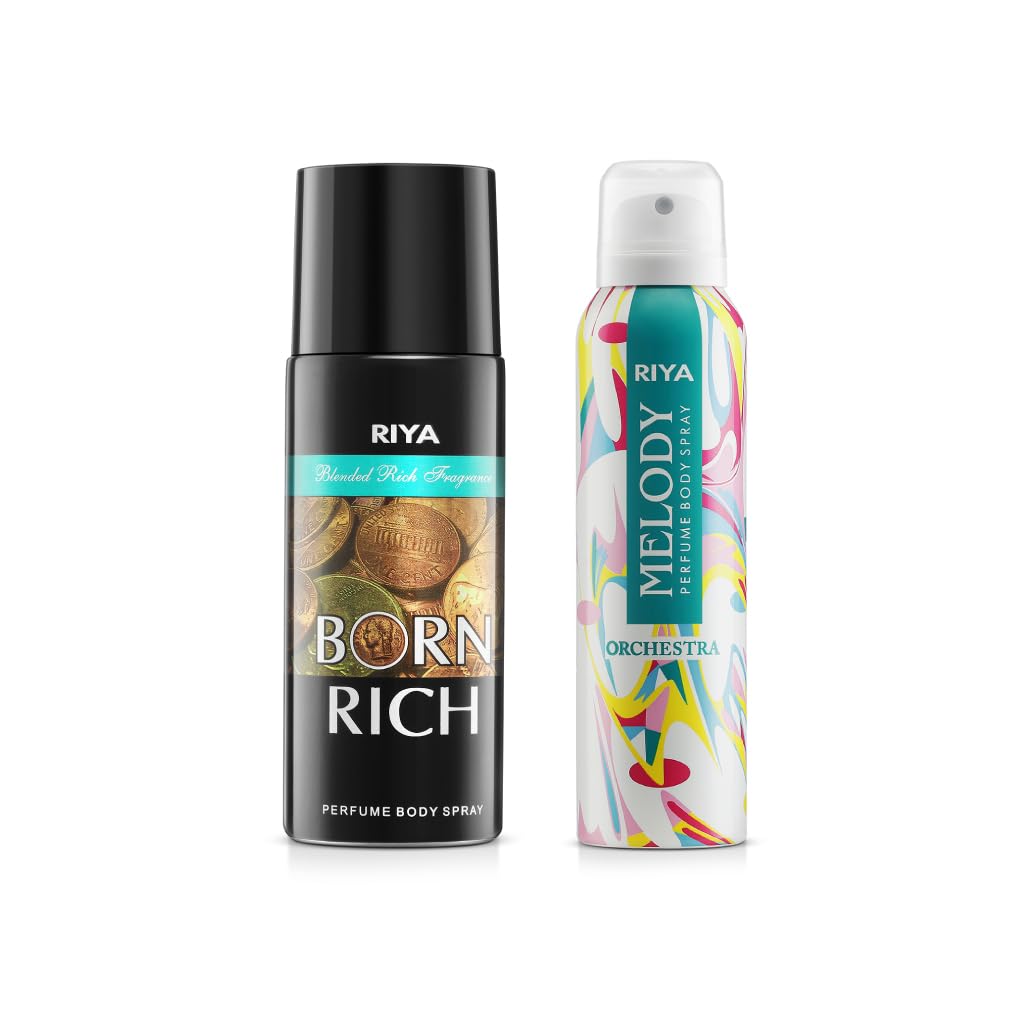 Riya Born Rich and Melody Deodorant - Combo of 2
