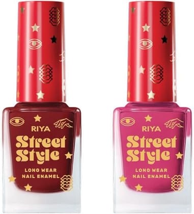 Long Wear Nail Enamel 12 ML Each Pack Passion Punch & Sangria Love For Women