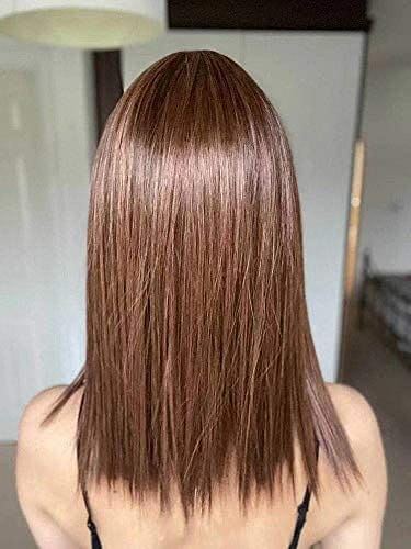 Straight Lob Medium Length Synthetic Hair Capless Wigs 16 Inches:  M.Wigsbuy.com | Medium length hair cuts, Long hair styles, Straight  hairstyles
