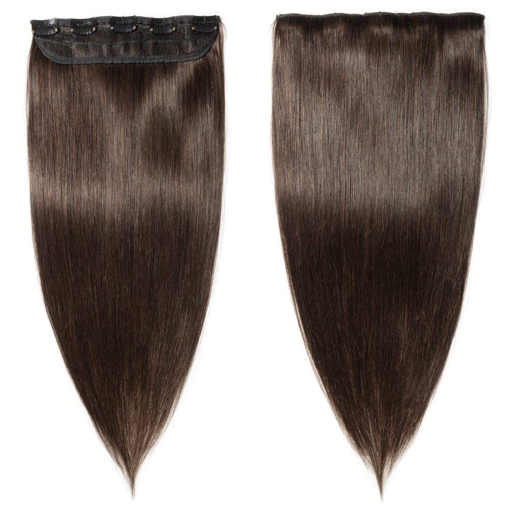 AkashKrishna 5 Clip in Hair Extension For Girls Brown Hair Extensions 24 Inches Long Brown Hair For Women
