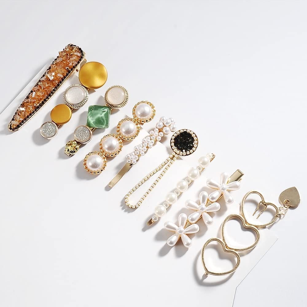 Akashkrishna 8 PCS Premium Korean stylish Hair Clips For Women And Girls