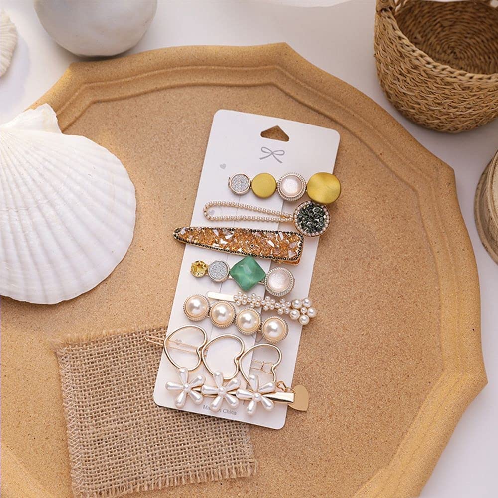 Akashkrishna 8 PCS Premium Korean stylish Hair Clips For Women And Girls