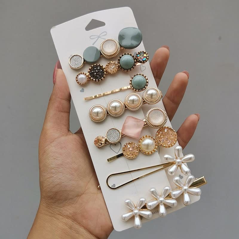 Akashkrishna 8 PCS Premium Korean stylish Hair Clips For Women And Girls