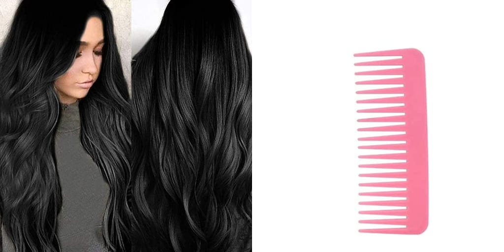 Akashkrishna Hairs Wigs Stylish Light Weight Comfortable Full Head Hair Wig For Cosplay Women Synthetic Hair Long Wavy Natural Black Wig With Comb