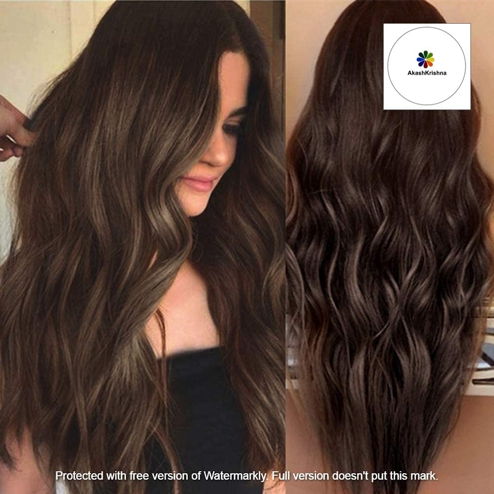 AkashKrishna Full Head Women's WIg Wavy Hair Wig for Women | Natural Looking Artificial Hair | Stylish Wig for Girls & Ladies | Heat Friendly Synthetic Fiber | Easy Wear | Fashion Wigs