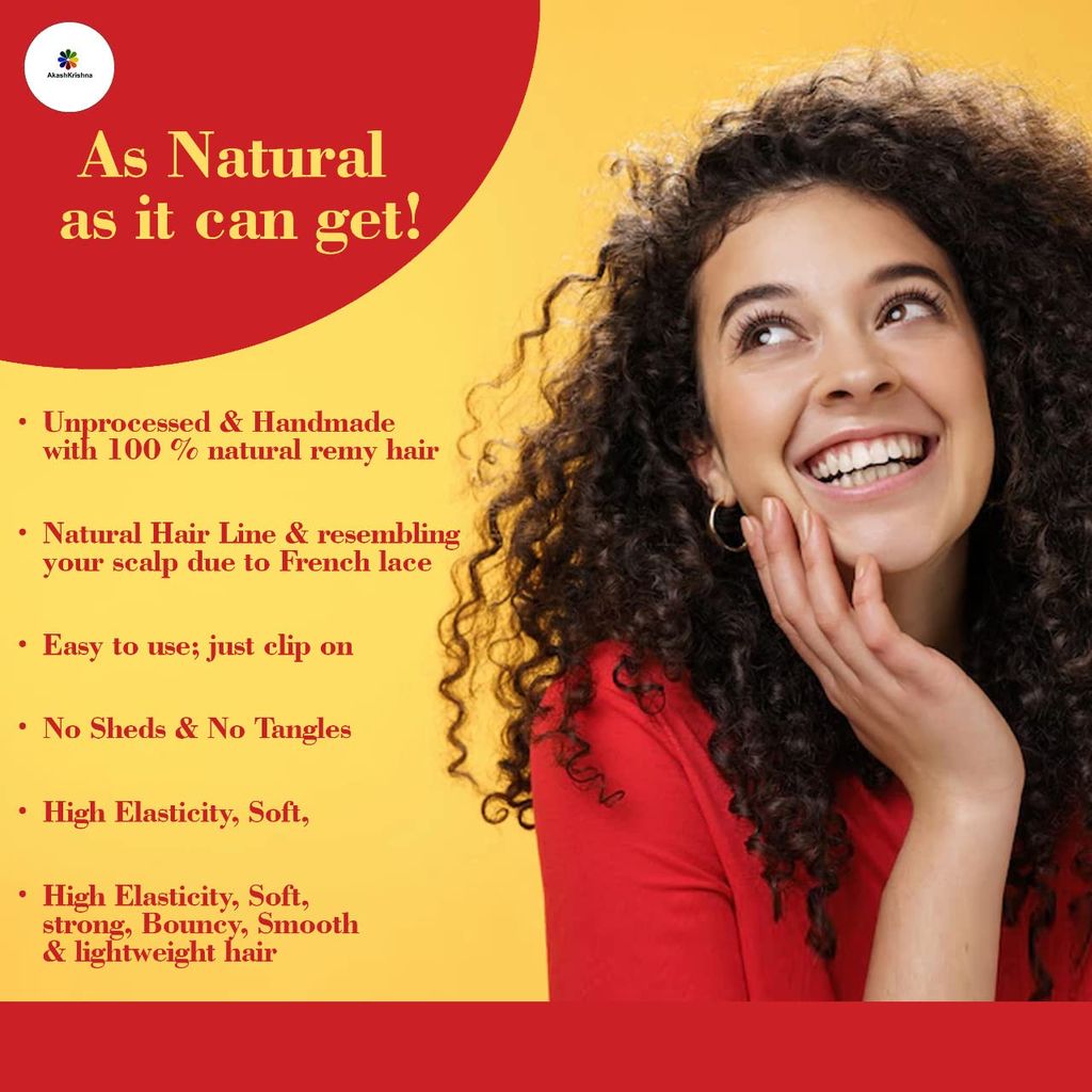 Akashkrishna Straight Hair Extensions For Women Brown Pack of 1 Hair Extensions