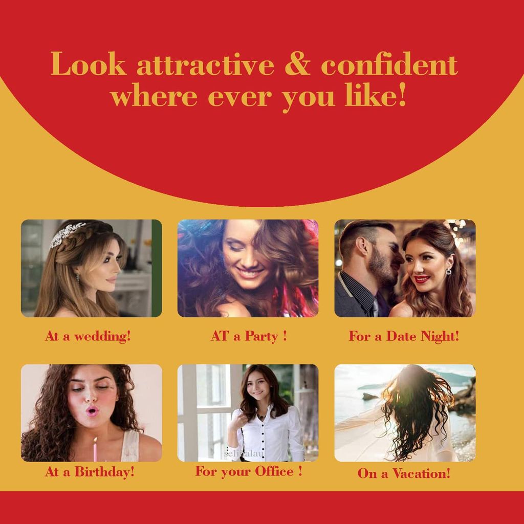 Akashkrishna Straight Hair Extensions For Women Brown Pack of 1 Hair Extensions