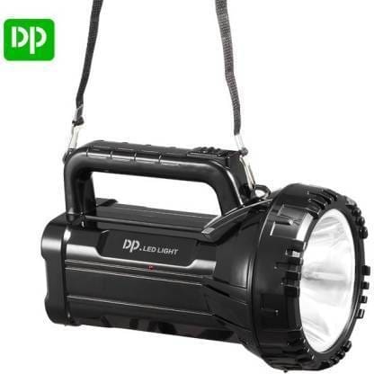 DP 7045 Portable Rechargeable LED Search light Torch  (Black, 23 cm, Rechargeable)