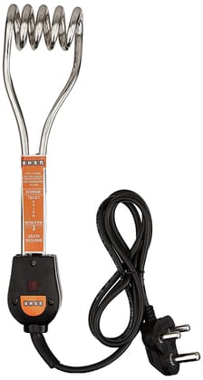 Usha/ Bajaj/ Crompton Immersion Heater (2410) 1000-Watt with Shock Protection (Silver)