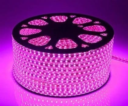 LED Strip Rope Light or Ceiling Light or Decorative Light with Adapter (Pink, 5 Meter).