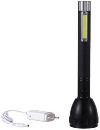 STARDEEP JY 2080 SUPER High Power Flashlight for Camping Hiking wth Emergency Light 5+3W Torch  (Black, 27 cm, Rechargeable)