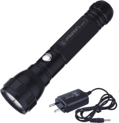 JY SUPER JY 1810 (RECHARGEABLE LED TORCH) Torch (Black, 13 cm, Rechargeable) - Hardware, Tools and Home Safety | Buy online on ZillyBuy