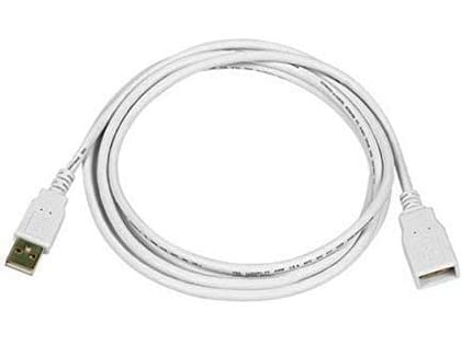 1.5 Meter USB Extension Cable USB to USB 3.0 Data Transfer Cord Male to Female Extension USB Cable for Printer, Scanner (Extend USB Port, White)