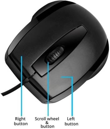 ZEBRONICS ALEX Wired Optical Mouse  (USB 2.0, Black)