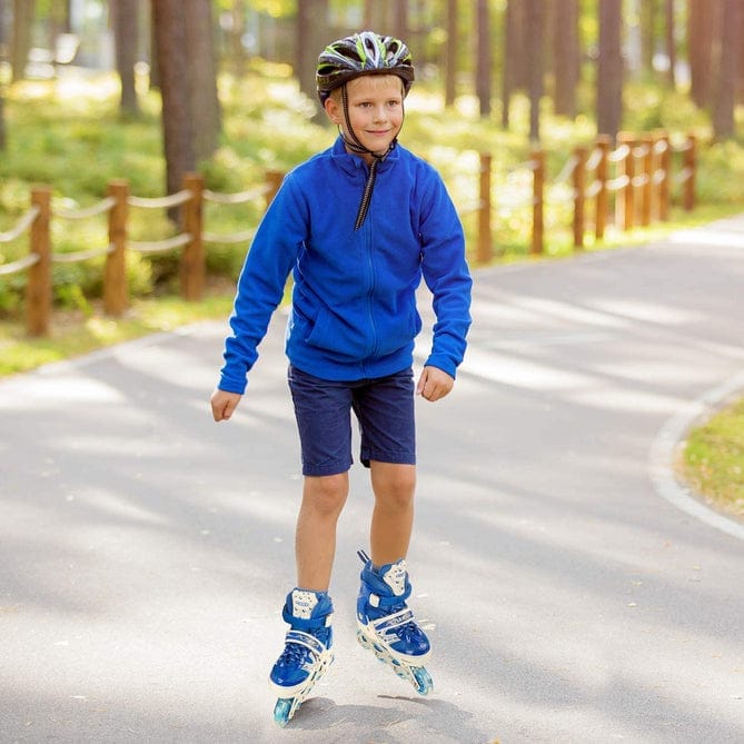 INLINE SKATES WITH LED FLASHING LIGHT WHEEL WITH ADJUSTABLE LENGTH SKATE PREMIUM HIGH QUALITY SKATES PAIR