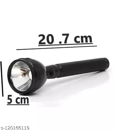 JY 8990 RECHARGEABLE BLACK TORCH FLASH LIGHT