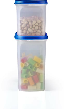 Plastic Multicolor Grocery Container (Pack Of 12)