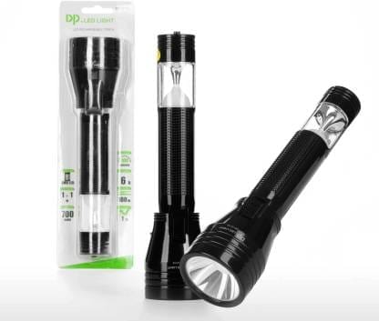 DP 9116 (RECHARGEABLE LED TORCH) Torch  (Black, 24.5 cm, Rechargeable)