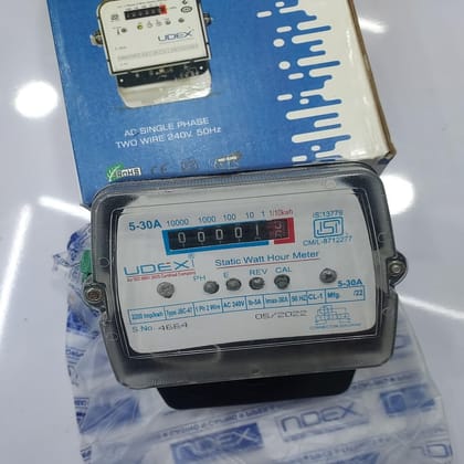 UDEX ELECTRONIC STATIC METER 5-30A AC 240V. SINGLE PHASE