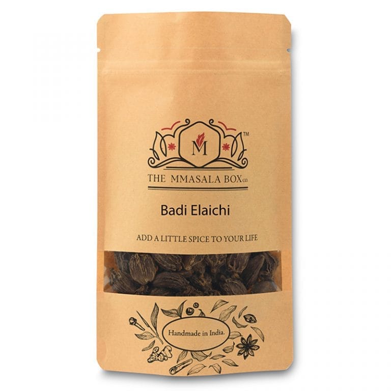 The Mmasala Box Co. Premium Badi Elaichi (Whole Black Cardamom) - Authentic Indian Spice 100 gm