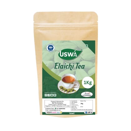 USWA Darjeeling Elaichi Tea Refreshing Flavour Real Elaichi Flavoured Tea 1kg