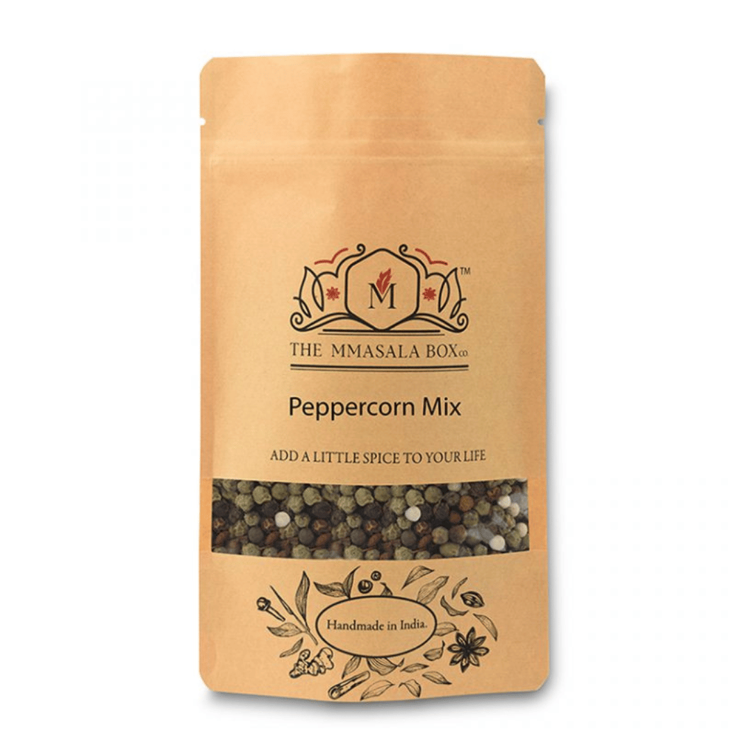 Mmasala Box Co. Premium Peppercorn Mix - Aromatic Whole Spices Blend