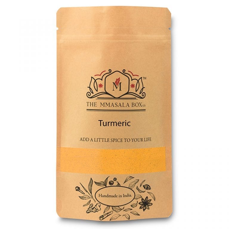 The Mmasala Box Co Premium Natural Turmeric Powder | Handcrafted Indian Haldi Spice 100gm x 2